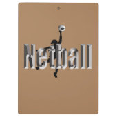 Netzballspieler und Maßname, Klemmbrett (Rückseite)