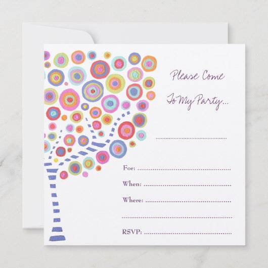 Netzhautleere Einladung (Rückseite)