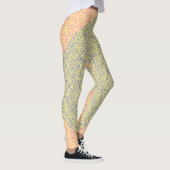 Netzmuster 05 Indigogelbe BG Leggings (Rechts)