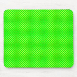 Netzmuster Grün mit Gelb Mousepad