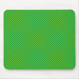 Netzmuster Grün mit Gelb Mousepad