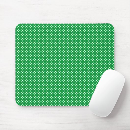Netzmuster grün mit Weiß Mousepad (Mit Mouse)