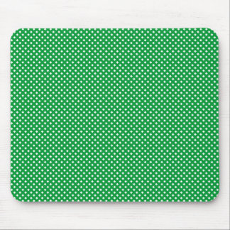 Netzmuster grün mit Weiß Mousepad