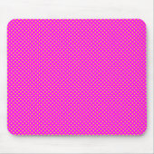 Netzmuster Magenta mit Gelb Mousepad (Vorne)