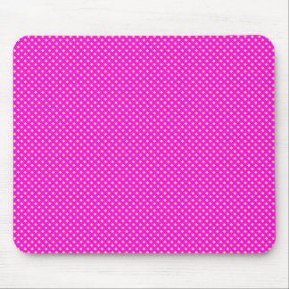 Netzmuster Magenta mit Gelb Mousepad