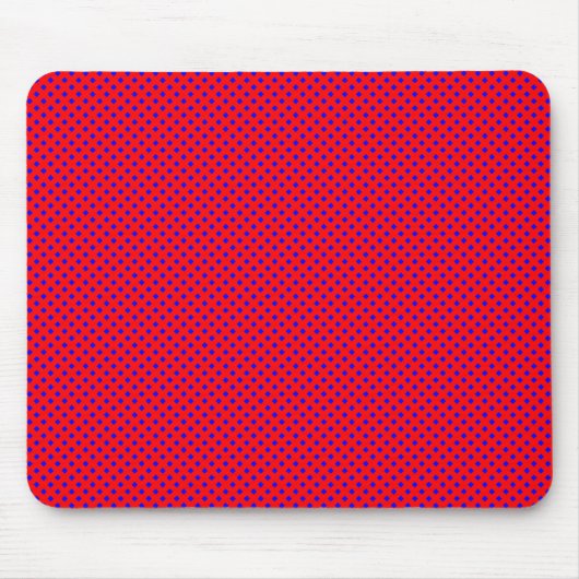 Netzmuster rot mit blau mousepad (Vorne)