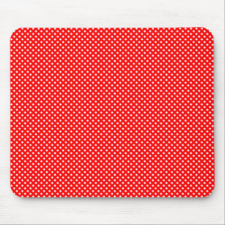 Netzmuster rot mit Weiß Mousepad