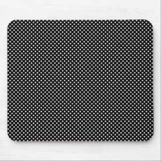 Netzmuster, schwarz mit Weiß Mousepad