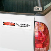 Netzneutralität ist gefährdet autoaufkleber (Auf Lkw)