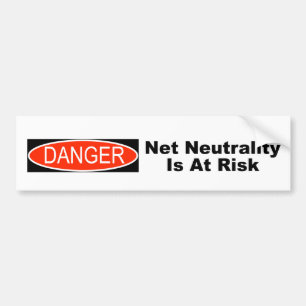 Netzneutralität ist gefährdet autoaufkleber