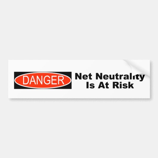 Netzneutralität ist gefährdet autoaufkleber (Vorne)