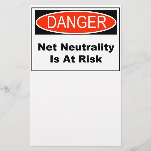 Netzneutralität ist gefährdet briefpapier (Vorderseite)