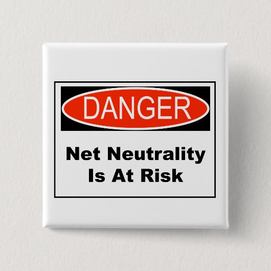 Netzneutralität ist gefährdet button (Vorderseite)