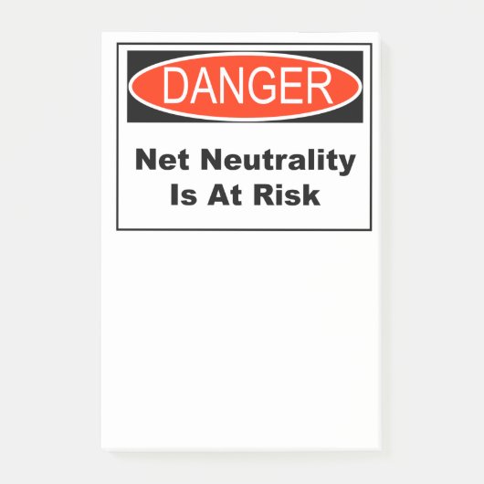 Netzneutralität ist gefährdet post-it klebezettel (Vorderseite)