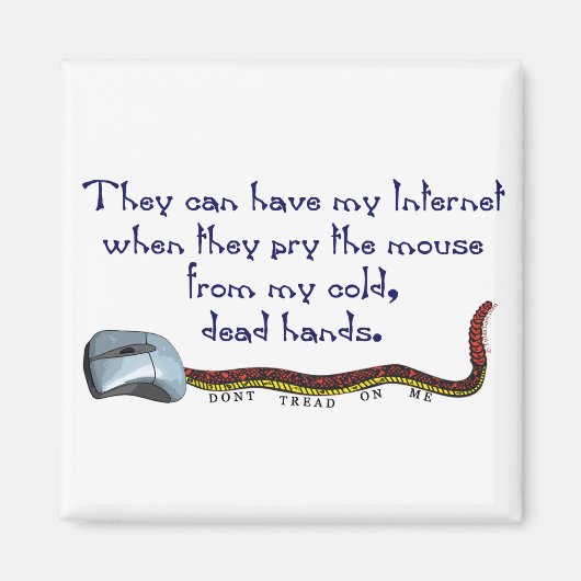 Netzneutralität - Meine Maus schütteln Magnet (Vorne)