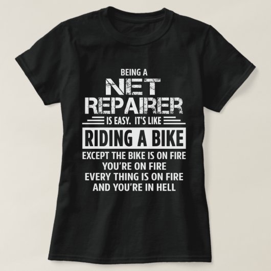 Netzreparatur T-Shirt (Design vorne)