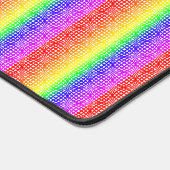 Netzstil-Design Regenbogenfarben Gay GLBTQ Schreibtischunterlage (Ecke)