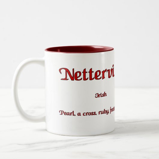 Netzville-Tasse Zweifarbige Tasse (Links)