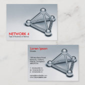 Netzwerk 4 visitenkarte (Vorne/Hinten)