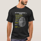 Netzwerk Engineer Brain Software Cloud Network Eng T-Shirt (Vorderseite)