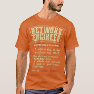 Netzwerk-Ingenieur-Geschenk Lustiges Wörterbuch T-Shirt