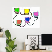 Netzwerk Poster (Heimbüro)