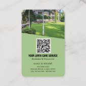 Netzwerk QR Code Lawncare Vertikal Business Car Visitenkarte (Vorderseite)