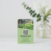Netzwerk QR Code Lawncare Vertikal Business Car Visitenkarte (Stehend Vorderseite)