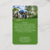 Netzwerk QR Code Lawncare Vertikal Business Car Visitenkarte (Rückseite)