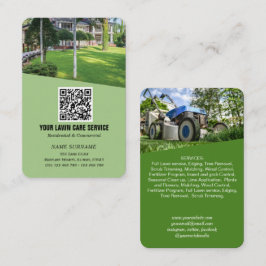 Netzwerk QR Code Lawncare Vertikal Business Car Visitenkarte