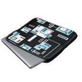 Netzwerk-Systemleitungen Notebook-Computer-Sieb Laptopschutzhülle (Vorne Knopf)