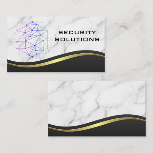 Netzwerk-Tech-Logo Visitenkarte (Vorne/Hinten)