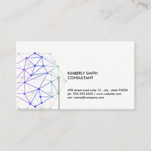 Netzwerk-Tech-Logo Visitenkarte (Vorderseite)