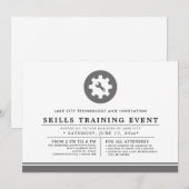 Netzwerkadministrator | Minimal-Training-Veranstal Einladung (Vorne/Hinten)