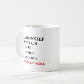 Netzwerkingenieur für den Beziehungsstatus Kaffeetasse (Vorderseite Links)