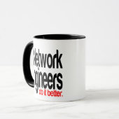 Netzwerkingenieure machen es besser tasse (Vorderseite Links)