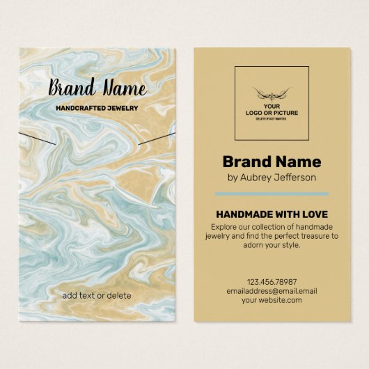 Netzwerkkarte - Abstraktes Stranddesign (Vorne & Hinten)