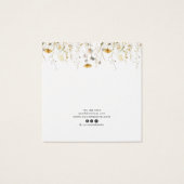 Netzwerkkarte ・ Aquarellfarben-Wildblumen (Rückseite)