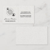 Netzwerkkommunikationssymbol Visitenkarte (Vorne/Hinten)