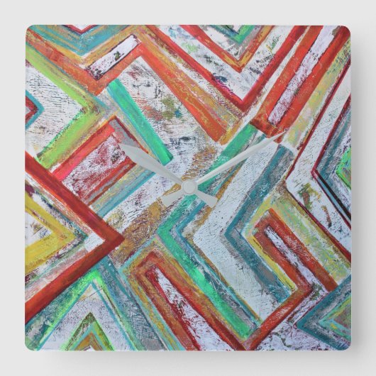 Netzwerksäulenuhr Quadratische Wanduhr (Vorderseite)