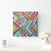 Netzwerksäulenuhr Quadratische Wanduhr (Zuhause)