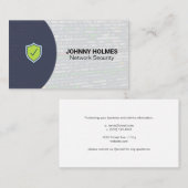 Netzwerksicherheit | Coder | Programmierer Visitenkarte (Vorne/Hinten)