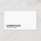 Netzwerksicherheit | Cybercodierung Visitenkarte (Rückseite)