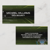 Netzwerksicherheit | Cyberschutz | Codierung Visitenkarte (Vorne/Hinten)