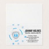 Netzwerksicherheit | Cyberschutz Visitenkarten (Außenseite Aufgefaltet)