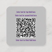 Netzwerksicherheit und Pen-Test - Ingenieurin Quadratische Visitenkarte (Rückseite)