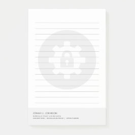 Netzwerksicherheitsanalyst | Minimaler Stil Post-it Klebezettel