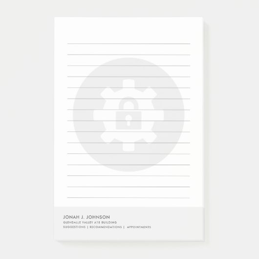 Netzwerksicherheitsanalyst | Minimaler Stil Post-it Klebezettel (Vorderseite)