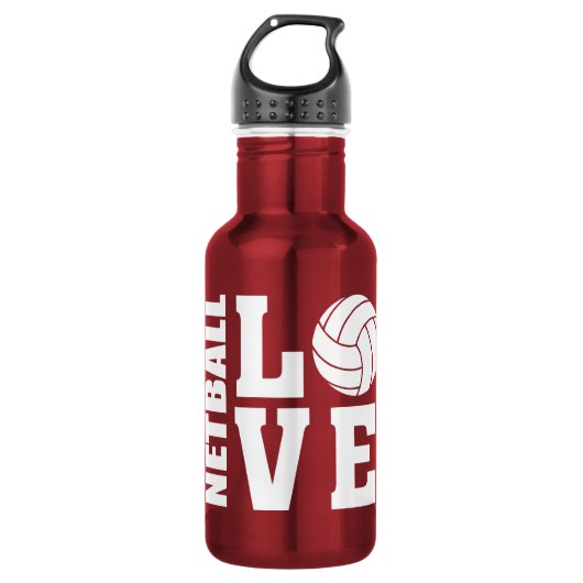 Netzwerkspieler, Liebe Netball Trinkflasche (Vorderseite)