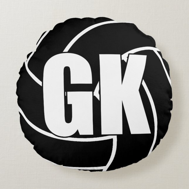 Netzwerkspieler - Torwart - GK Rundes Kissen (Vorderseite)